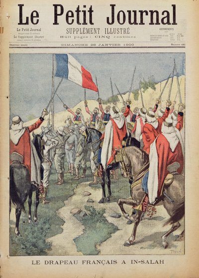 La bandiera francese a In-Salah, 10 gennaio 1900, prima pagina da 